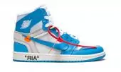 promotions classiques jordan 1 retro high off-white university blue